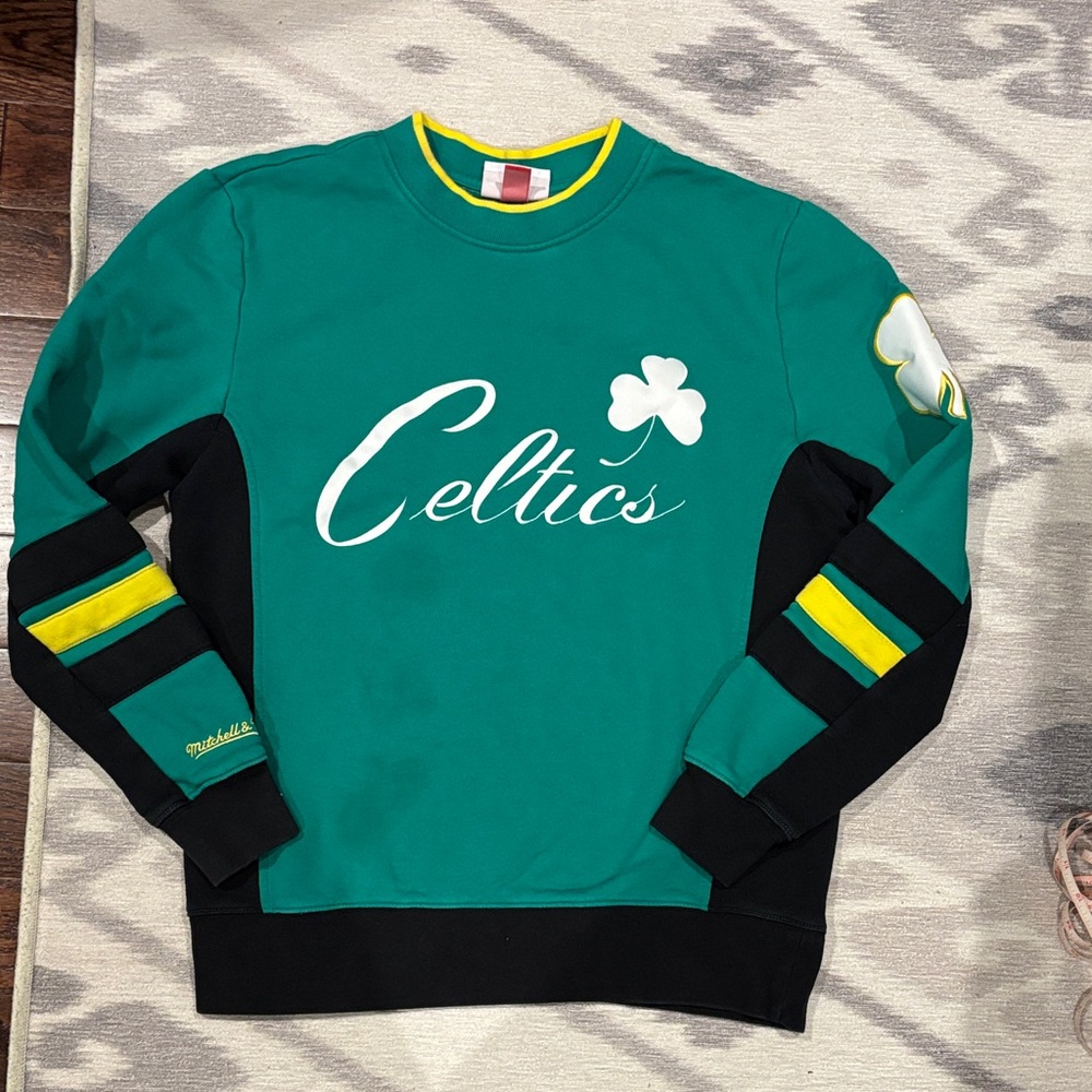 Mitchell & Ness Celtics Green Crewneck Sweater